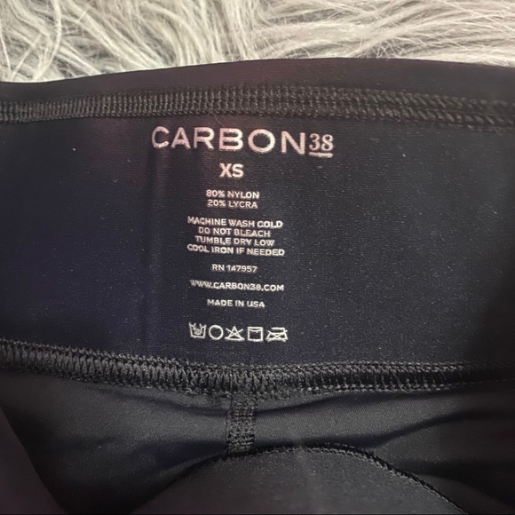 Carbon38 High Waisted Takara Biker Shorts Black - Picture 7 of 7